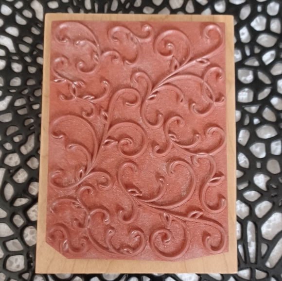 GREAT IMPRESSIONS WOOD MOUNTED RUBBER STAMP K86 APRIL STAMP - Picture 2 of 6